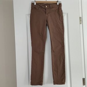 J Brand 811 skinny twill pant in Truffle, 26